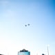 Fighter jets fly over Autzen Stadium before kickoff in Eugene.